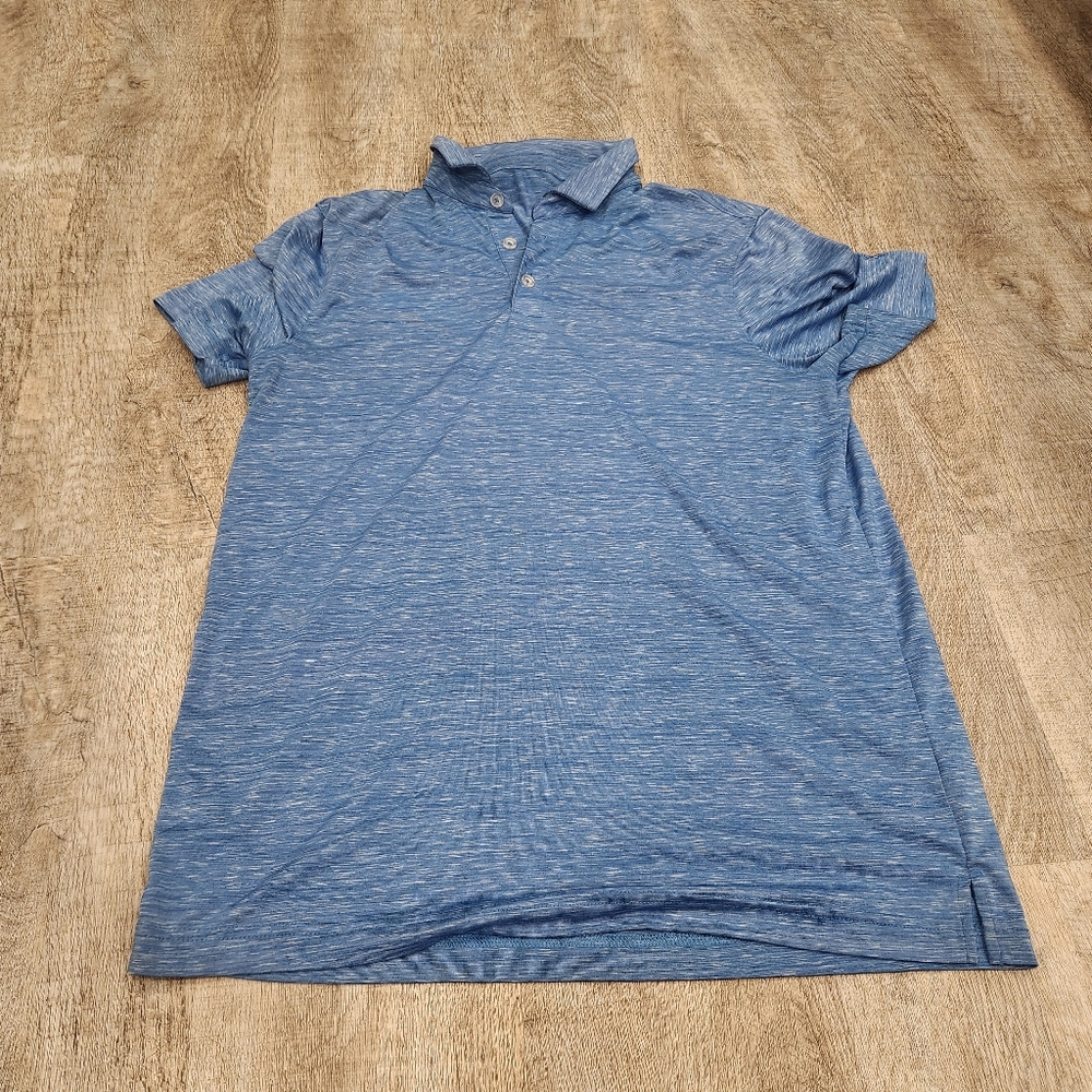 C9 By Champion Blue Short Sleeve Athletic Polo Shirt